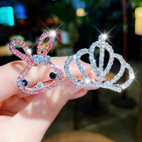 公主小皇冠头饰儿童女童宝宝王冠发夹发饰发梳插梳水钻饰品发卡女 25#皇冠发梳两件套 收藏宝贝优先发货