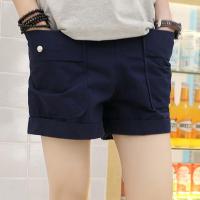 超短裤男夏3分裤休闲运动短裤潮纯棉短裤男热裤宽松三分健身裤男 深蓝色(90%用户喜欢) M(90-105斤)