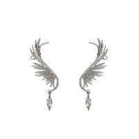 仙气飘飘~耳骨夹耳环2021年新款潮一体式超仙天使之翼个性耳饰女 天使之翼 一对 耳针+耳骨夹