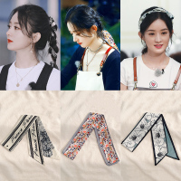 发带女绑发夏季薄款丝巾飘带网红2021年新款头绳仙气发绳丝带头饰 赵丽颖同款3件（99%人购买）