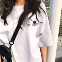 纯色短袖t恤女装宽松百搭体恤国潮夏季2021年新款夏装打底衫上衣 白色[1221#] M