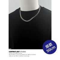 钛钢不掉色项链百搭基础款情侣男女链子条嘻哈潮配饰 6MM/50CM