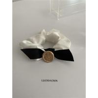 罗小辛白色夏季ins冷淡风气质原创手工蝴蝶结大肠发圈发绳头饰女 白色