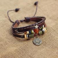 星座手环个性手链朋克复古女士男士铆钉首饰韩版独特多层简约饰品 白羊座 ( 03/21 - 04/20 )