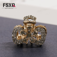 韩国发夹后脑勺网红发卡小号发抓女头饰刘海夹头发夹子小抓夹顶夹 领结款-茶色