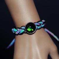 夜光手链韩版手环狮子全息反光十二星座简约情侣小学生女可爱潮男 黑色小狮子白羊座