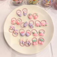 儿童发绳不伤发小皮筋高质量弹性好女童头绳橡皮筋宝宝拇指发圈女 1#爱心五角星20件套袋装