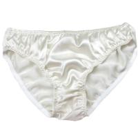 桑蚕丝真丝内裤舒适三角裤大码保健透气男士夏季宽松 白色 L(腰围2尺-2尺5)