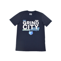 美职篮篮球运动速干短袖 宽松透气吸湿排汗健身训练半袖冰丝T恤男 H7二藏青灰熊 S欧美码