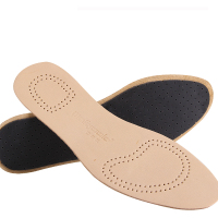 羊皮头层夏季真皮乳胶鞋垫男女软底减震透气防臭吸汗牛皮运动鞋垫 [卡其色]-头层羊皮 35