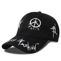 ins帽子男潮鸭舌帽男士休闲韩版棒球帽男生酷帅潮牌时尚潮流网红 常规款-星x-黑色 送(墨镜和口罩)