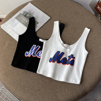 吊带小背心女夏季2021新款短款休闲内搭百搭运动跑步无袖t恤上衣 白色 M