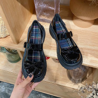 白色小皮鞋女夏季薄款2021新款可爱百搭日系jk鞋英伦风玛丽珍女鞋 黑色(5%用户选择) 35 偏大一码 女款