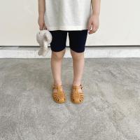 允儿妈女童新款洋气打底裤外穿儿童夏季防蚊裤骑行裤5分裤薄9夏装 五分裤藏青 12M(80cm)