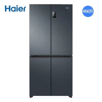 海尔466L冰箱BCD-466WGHTDEDC9家用十字对开门超薄嵌入四开门一级能效