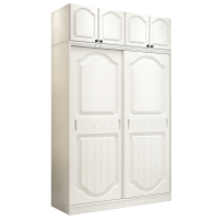 艺可恩欧式衣柜实木简约现代经济型组装简易衣橱推拉门卧室2门儿童衣柜