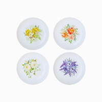 塑料吐骨头碟垃圾盘碟子可爱卡通水果盘零食盘家庭装圆形点心盘