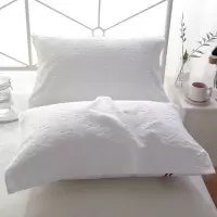 宾馆公寓提花全棉加厚白色枕巾50*75cm