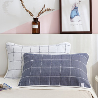 宾馆公寓棉质多层纱布枕巾50*80cm