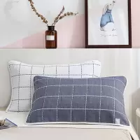 宾馆公寓棉质多层纱布枕巾50*80cm