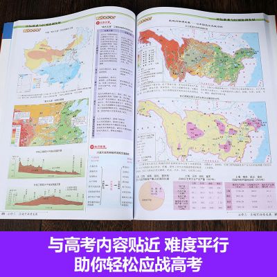 北斗地图册高中区域地理图文详解地理地图册高中地理资料历史图文 中学地理学习地图册