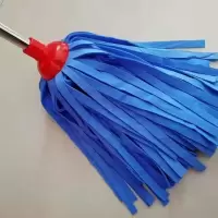 鹿皮巾拖把不锈钢鹿皮家用墩布木地板圆头拖布传统pv带杆拖把 一个拖把头不带杆(颜色随机)