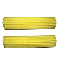 送螺丝273338CM4孔胶棉拖把头滚轮拖把头好太太好媳妇太太乐通用 27厘米黄色2个装