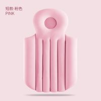 成人可折叠坐浴缸大人浴盆泡澡靠垫靠背浴桶泡澡浴垫家用坐垫专用 短款粉色