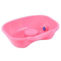 康晟诺平躺洗头盆卧床瘫痪病人用大人老人儿童月子孕妇床洗头神器 粉色加厚款+水堵头+水管