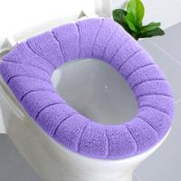 特大毛绒加厚马桶垫通用马桶坐垫家用马桶套U形方形坐便套四季 特大款南瓜纹1个装颜色随机 通用款