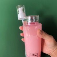 lancom兰大粉瓶按压嘴真空泵头 400ml粉瓶子用鸭嘴柔肤水真空泵芯 [兰/粉水]泵头1个