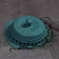 [满屋都香了]地漏防臭神器下水道防臭盖过滤网地漏盖板过滤网 按压地漏[蓝色]1只装