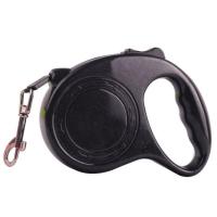 狗狗牵引绳遛狗绳子小型中型犬大型犬金毛泰迪萨摩耶狗链伸缩结实 黑色 3米(35斤内猫狗通用)