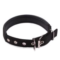 狗狗胸背带牵引绳项圈小型遛狗绳中大型狗链宠物用品金毛狗背心式 单项圈(黑色) S码(建议体重5-12斤)