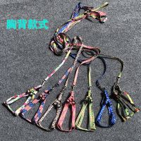 猫咪牵引绳胸背带猫绳小狗牵引绳防挣脱溜猫绳猫项圈狗链宠物用品 胸背式牵引绳(颜色随机发) 小号(建议体重6斤以下)