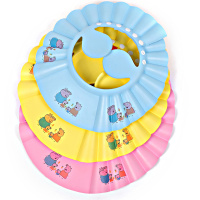 小猪佩奇儿童洗头帽宝宝洗头帽防水护耳大号浴帽成人可用洗头神器 黄色 0-5岁儿童款