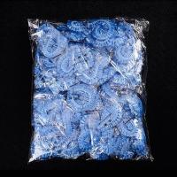 加厚一次性浴帽女防水防尘套成人头套头帽洗头帽焗油染发厨房头罩 蓝色 加厚20只装[试用装]