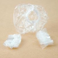 一次性浴帽烫染帽染发塑料帽子防水防尘防油烟洗头洗澡头套耳罩 加厚款一次性耳罩100只袋装