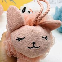 浴球浴花浴球泡澡泡泡浴卡通可爱女生浴花球泡泡洗澡球澡花搓背 粉色小兔