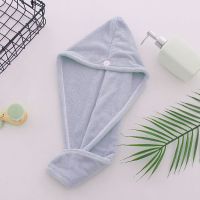 干发帽超强吸水可爱干发帽速干长发成人学生干发帽加厚不掉毛浴帽 单层 普通款 单条 铂灰色款