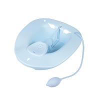 免蹲坐浴盆带蛋托男熏洗盆孕产妇盆马桶盆月子盆清洗屁股盆女痔盆 加厚蓝色带喷头+底托(送挂钩)