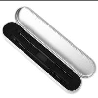 不锈钢双头挖耳勺耳挖弹簧耳扒子采耳工具螺旋耳勺掏耳神器清洁器 黑色盒装2件套