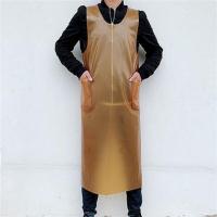 牛筋双层加厚马甲 防水防油石材厂屠宰场皮围裙 男女罩衣皮革围腰 闪耀黄牛筋马甲