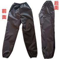 夏季薄款男女士防油防水厨师汽修防玻纤劳保工作服套装罩衣裤子 裤子紧裤脚 小号(2.2尺-2.5尺)