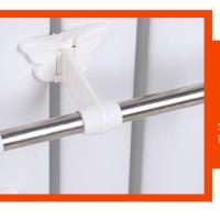 拍2赠1免打孔暖气片晾衣架不锈钢晾衣杆挂钩衣架毛巾杆置物架通用 单杆40厘米送3个钩子 (拍2送一)