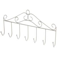 门后挂钩强力黏胶无痕粘钩壁挂宿舍衣服挂衣架厨房浴室墙上置物架 粘贴款白色