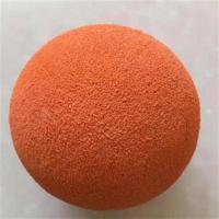 新管道清洗球土泵车砼泵配件泵管清洁球海绵球125型软球。 125管用软球