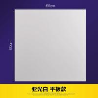 600X600铝扣板办公室集成吊顶铝天花 学校厨房机房工程吊顶板材料 亚光白0.5mm厚 平板 不含 其他