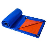 防水布塑料布户外三轮车雨棚农用篷布油布防水屋顶防雨布防晒帆布 蓝桔品质款 2米*3米