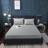 冰丝床笠防水床罩床垫保护套床套罩床单防水夏季防尘罩床垫罩全包 灰色 90*200[5-36 厚度可用]